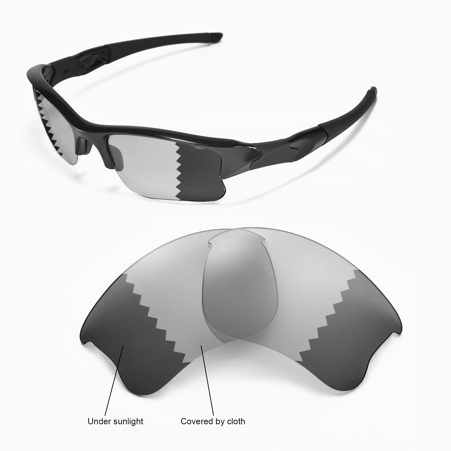 New Walleva Polarized Transitionphotochromic Lenses For Oakley Flak Jacket Xlj 608729246800 Ebay 9959